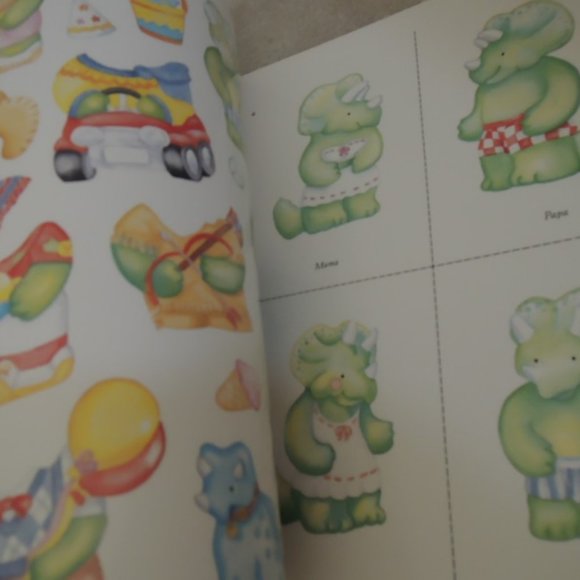 Dinosaur Family Sticker Paper Dolls Dover Paper Dolls by Elizabeth King Brownd - Picture 2 of 3
